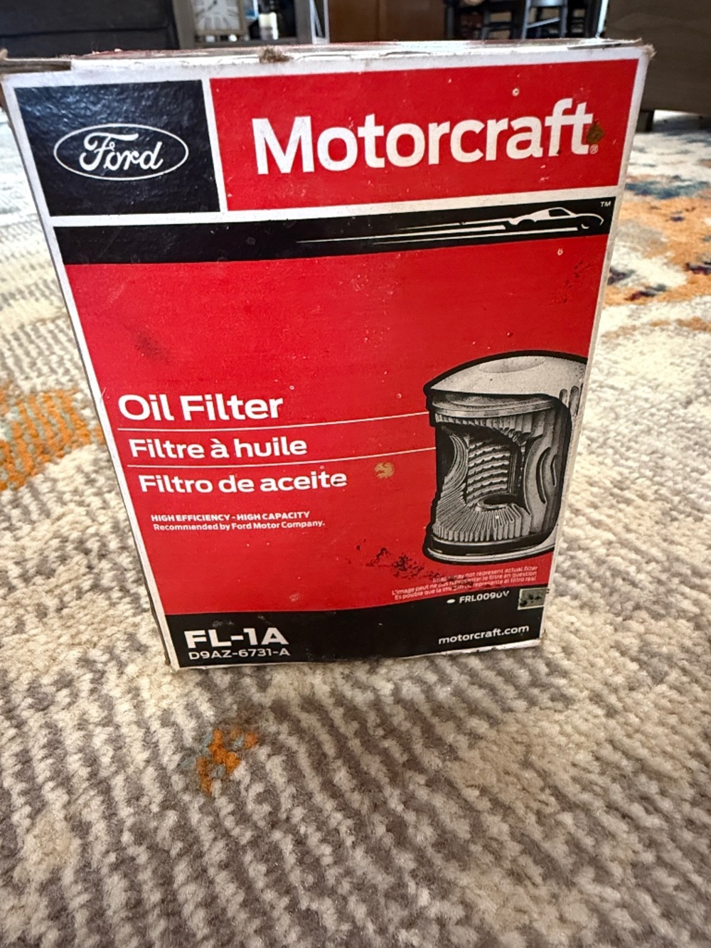 Ford Motor Company Motorcraft Oil Filter Model # FL-1A NEW opened box car auto